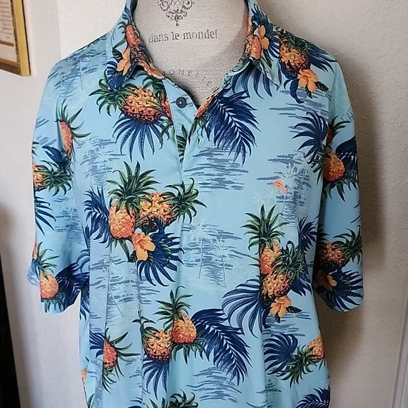 Men's Tommy Bahama Palm Desert Pina Isle Golf Pro Shirt - Picture 9 of 10